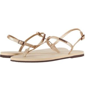 New Havaianas backstraps sandals. Size 7